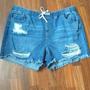 YMI Distressed Denim Shorts